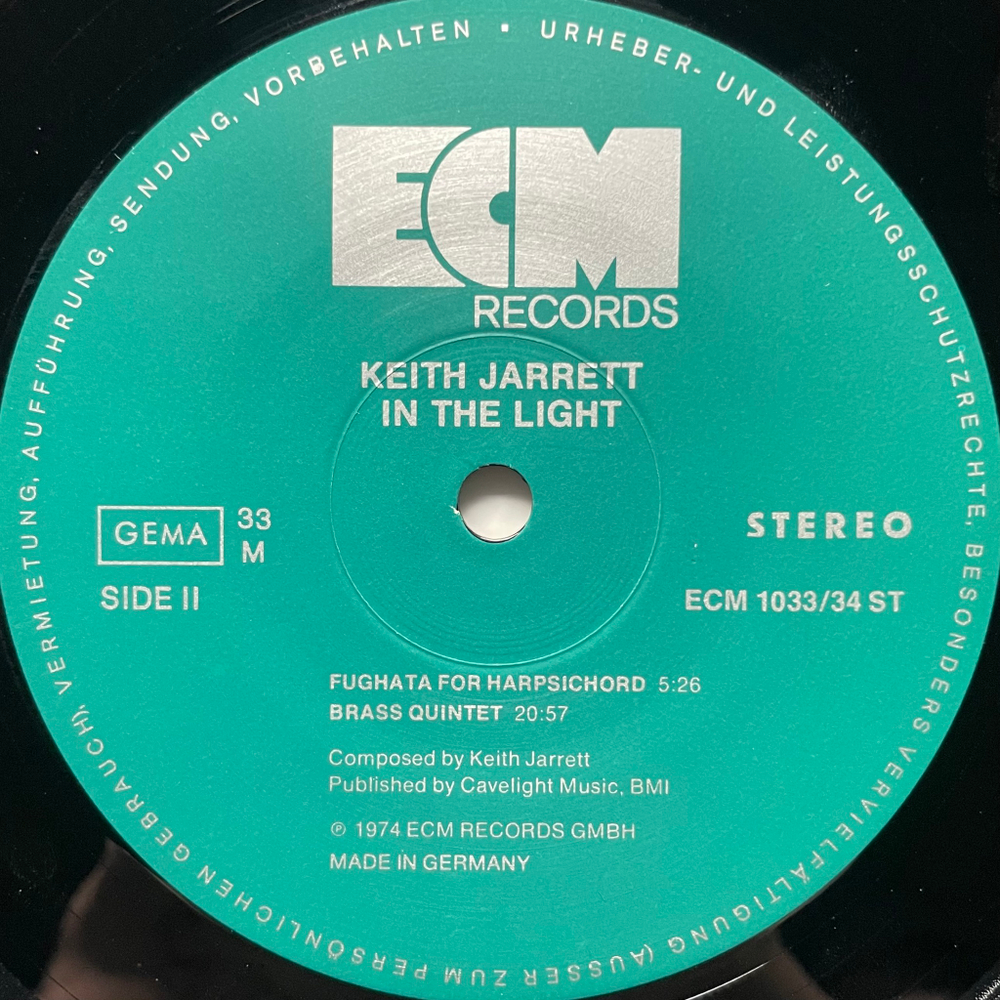 Keith Jarrett ‎– In The Light 2LP (Германия) ECM