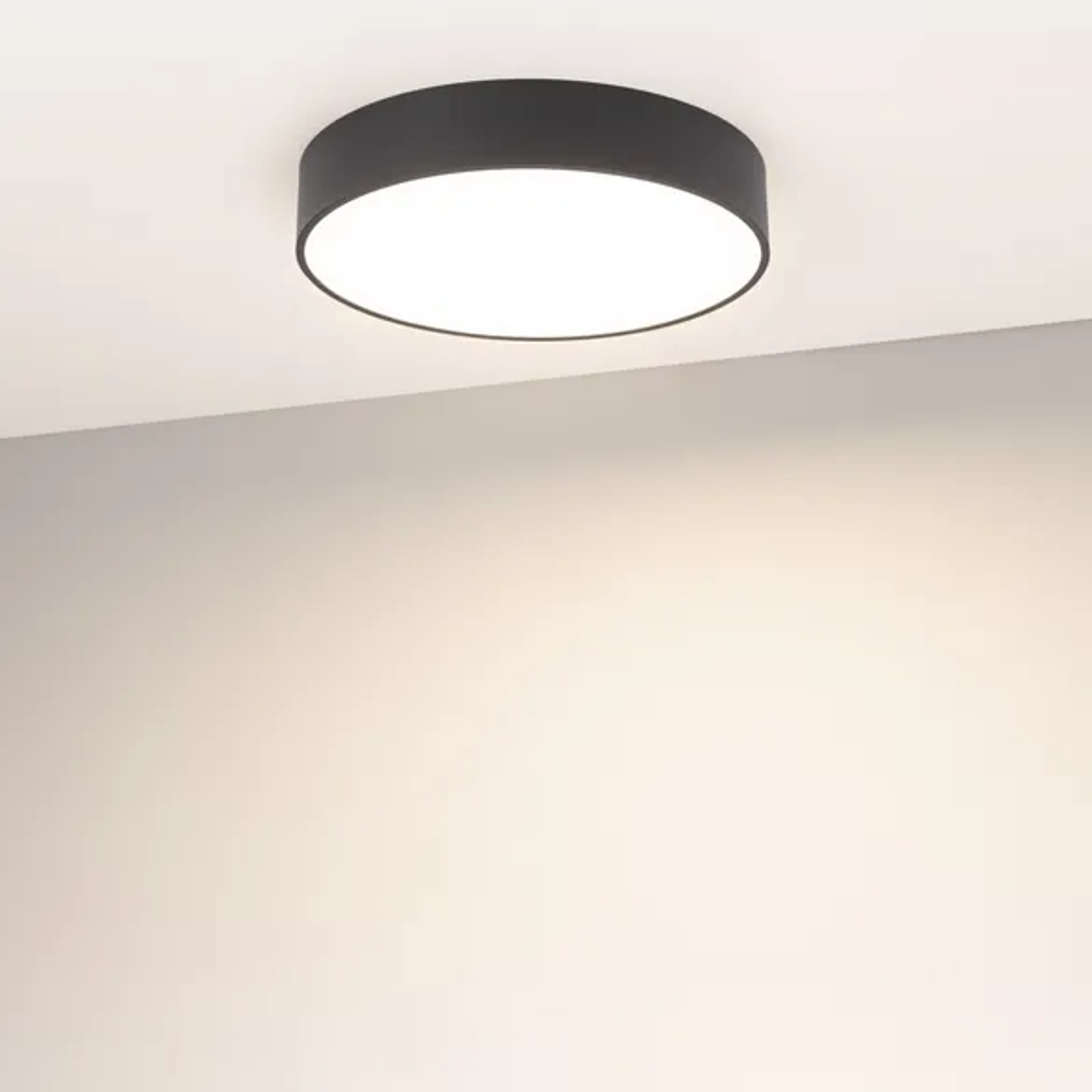 Светильник IM-RONDO-EMERGENCY-3H-R350-33W Warm3000 (BK, 120 deg, 230V) (Arlight, IP40 Металл, 2 года) 041069