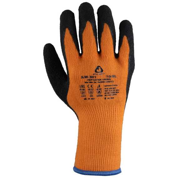 Перчатки Jeta Safety JLW301 утепленные с латексным покрытием — фото 1