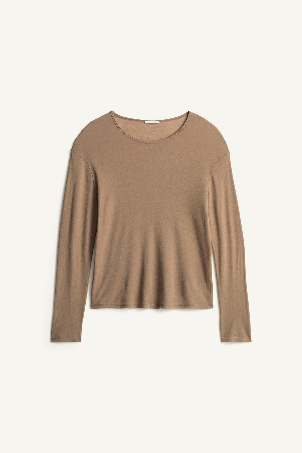 ZARA ФУТБОЛКА СВОБОДНОГО КРОЯ ИЗ ЛИОЦЕЛЛА И ШЕРСТИ, НОРКА