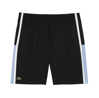 Мужские теннисные шорты Lacoste Sport Colourblock Panels Lightweight - black/white/blue