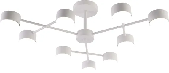 Люстра потолочная Rilon GX3704-9 WT, 9×15 Вт, белая