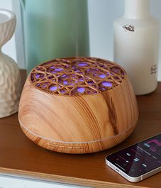 Ультразвуковой аромадиффузор-Bluetooth колонка Plato Milk Oak, Sens