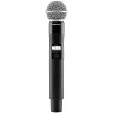 Shure QLXD2/SM58 — цифровой ручной передатчик с капсюлем (24 бит, AES-256, до 10 ч работы)