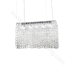 Pendant design lamp Giogali SP RE1 by Vistosi (Clear)