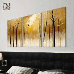 Картина karTTina "Черное древо", 150 см х 70 см