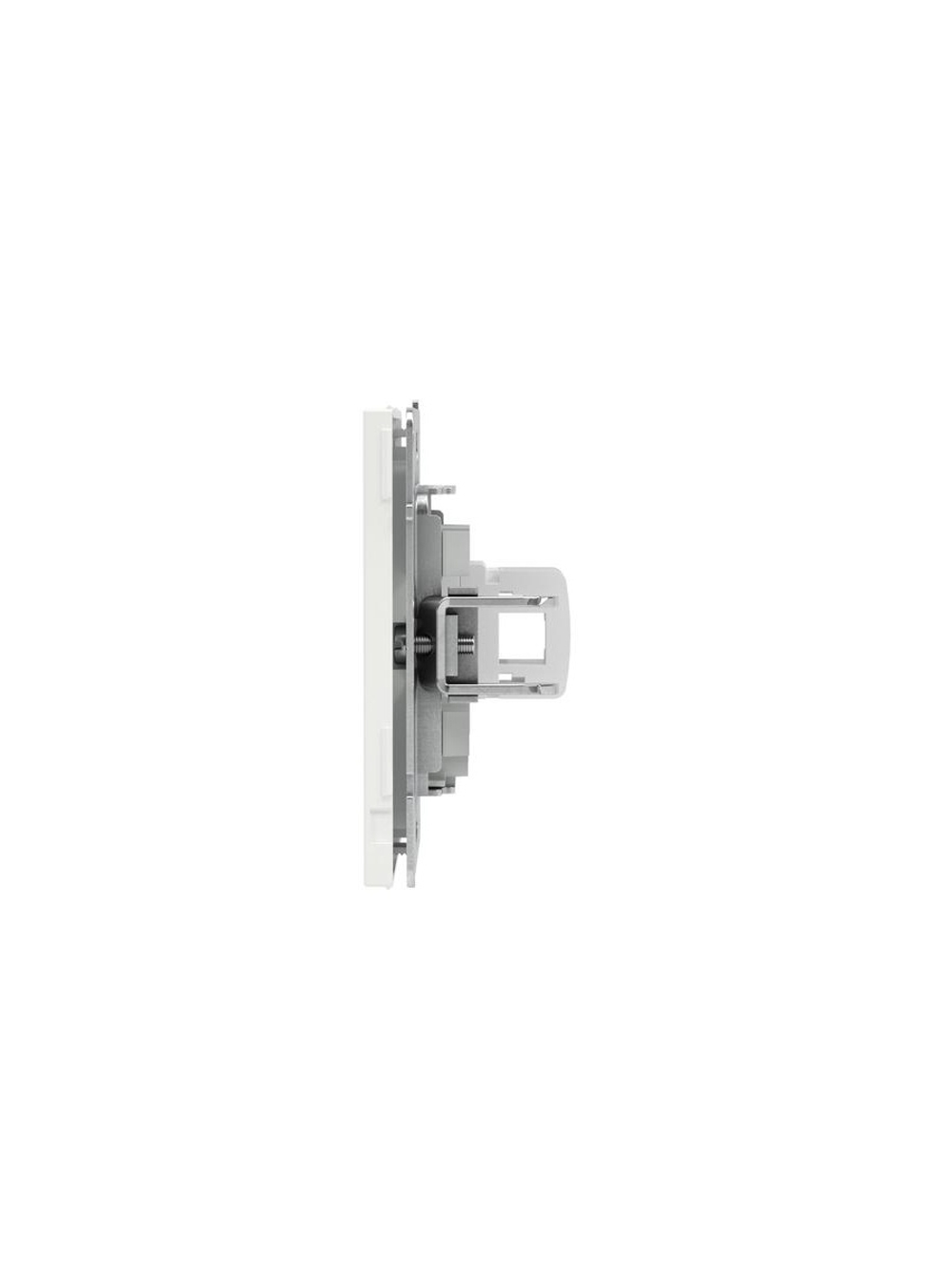 Розетка компьютерная 1-м KANT RJ45 кат.6A без шторки бел. магнолия DKC 7000673