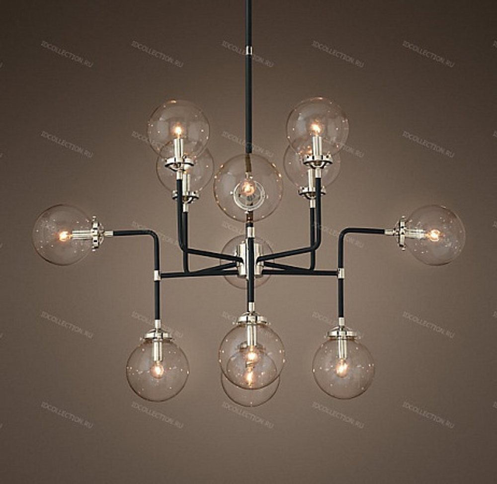 Люстра BISTRO GLOBE CLEAR GLASS 12-LIGHT Restoration Hardware