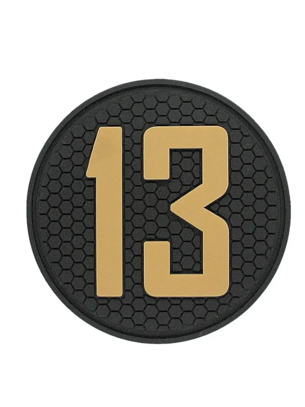 Шеврон на липучке Цифра 13 (5 на 5 см.)