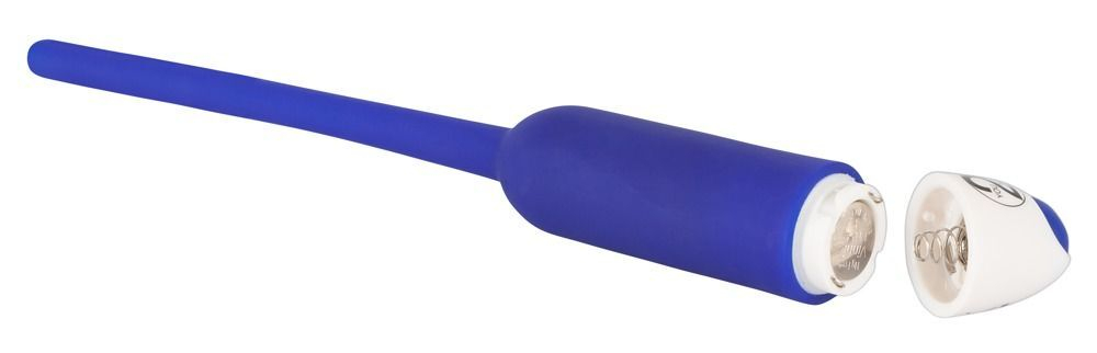 Полый уретральный вибростимулятор Dilator Vibrator (Цвет: синий)