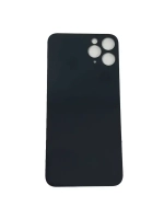 Задняя крышка для iPhone 11 Pro Max (A2218) Серый (стекло, широкий вырез под камеру, логотип)