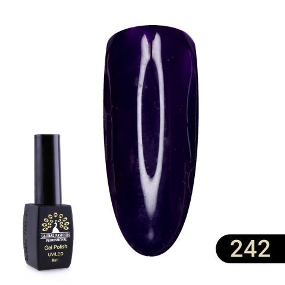 Гель лак BLACK ELITE 242, Global Fashion 8 мл