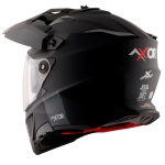 Шлем AXOR X-CROSS DUAL VISOR-E SC, с визором, цвет матовый черный (S)