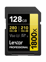 Lexar Professional SDXC GOLD Series 128GB, 1800x, UHS-II, Class 10, U3, V60
