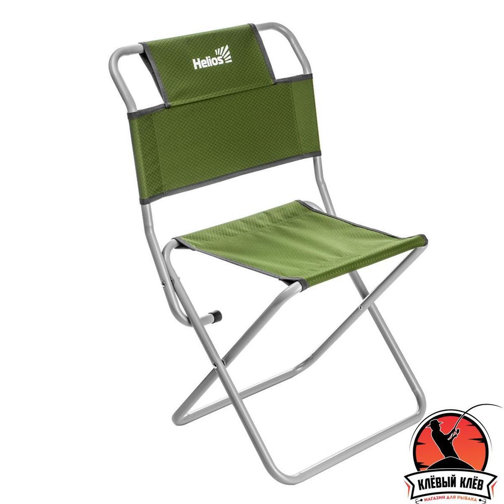 Стул туристический со спинкой Green СР-400.19с труба ф19 (T-TC-400.19s-G) Helios (0)