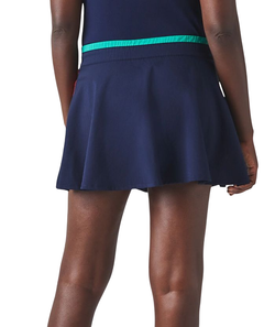 Теннисная юбка Lacoste SPORT Built-In Shorty Tennis Skirt - navy blue/green