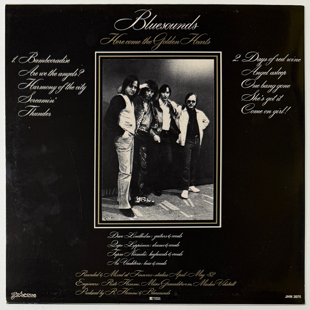 Bluesounds ‎– Here Come The Golden Hearts (Финляндия 1982г.)