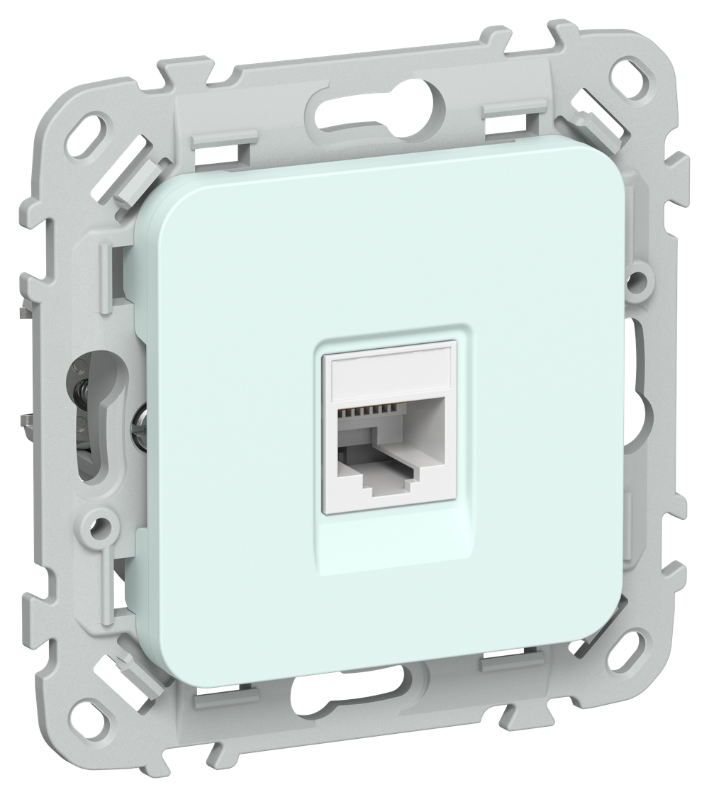 FLITE Розетка компьютерная RJ45 категория 5Е UTP РК5е-1-0-ФлХЛ холодный лед IEK