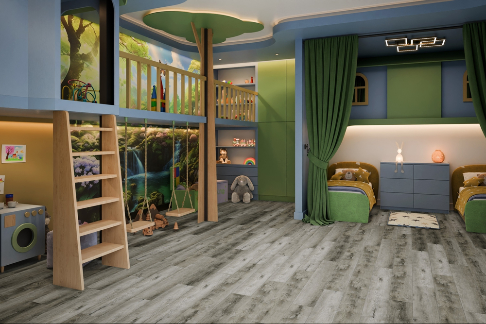 Кварц-винил SPC Damy Floor Family SPC 4 мм ДУБ РУСТИКАЛЬНЫЙ СЕРЫЙ 2.635 м2