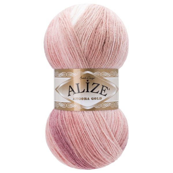 Пряжа Alize (Ализе) Angora Gold Batik / уп.5 мот. по 100 г, 550м, 5652 секционный