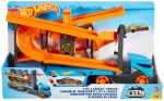 Грузовик-транспортер Гигант Hot Wheels Крутой спуск с тремя машиками