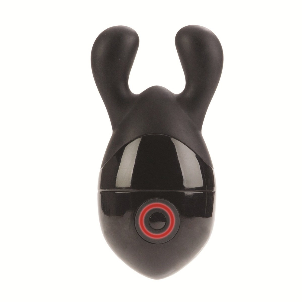 Чёрный вибромассажёр с ушками Body & Soul Elation Massagers (Цвет: черный)