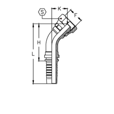 Фитинг DN 06 BSP (Г) 1/2 (45)