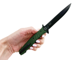 Складной нож Финка-2 Blackwash сталь D2, рукоять Olive , НОКС 349-700106