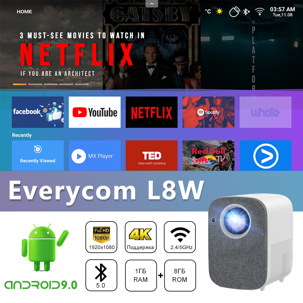 Проектор Everycom L8W