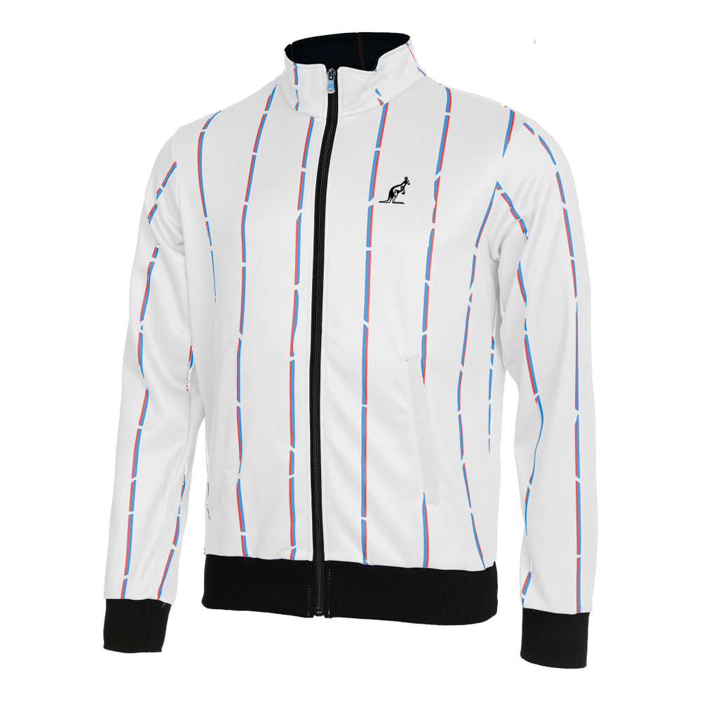 Мужские теннисные Костюмы Australian Stripe Double Tracksuit Men - White, Black