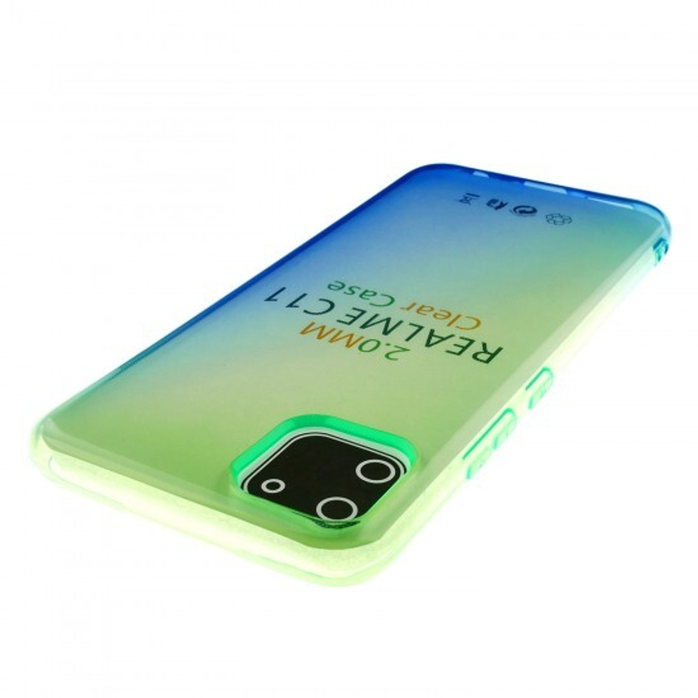 Чехол для Realme C11 Градиент, ТПУ, 012962