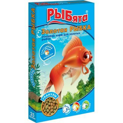 РЫБята Золотая РЫБКА гранулы, коробка, 25гр