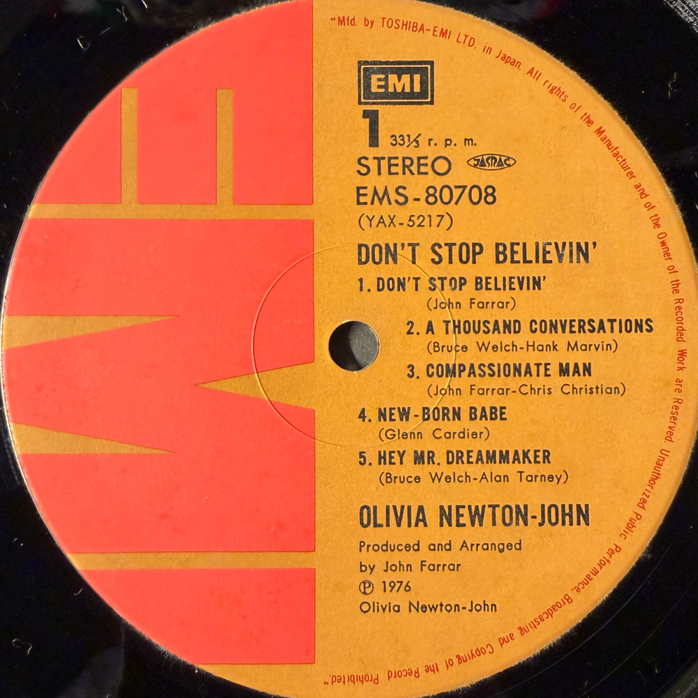 Виниловая пластинка Olivia Newton-John – Don't Stop Believin LP