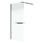 Душевая перегородка Niagara Nova NG-582-90BLACK (90х200) черный матовый,стекло белый градиент,1 место