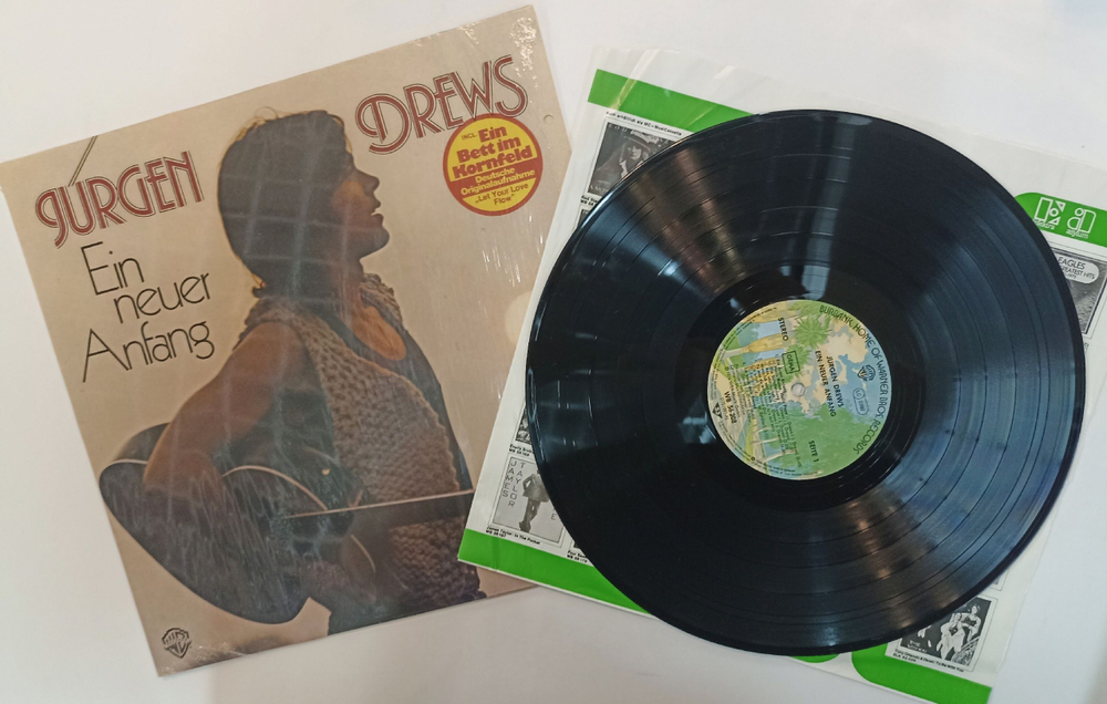 Винтажная виниловая пластинка LP Jurgen Drews Ein Neuer Anfang (Germany 1976)