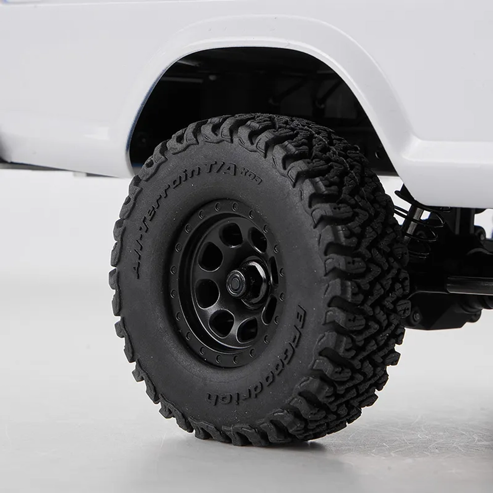 FMS 1:18 FCX18 II Ford F-100 RTR с коллекторным двигателем (колесная база 199 мм) Сине-белый