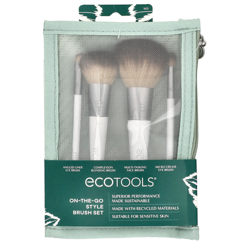 EcoTools, Набор кистей On-The-Go, 4 шт.