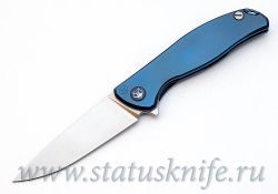 Нож Широгоров Флиппер 95 S30V синее анодированиефотография - 3