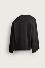 НАБОР ИЗ 3 БАЗОВЫХ ФУТБОЛОК SLIM FIT С ДЛИННЫМИ РУКАВАМИ — ZARA