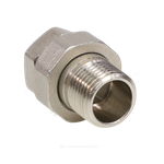 Соединитель латунь никель американка Ду 25 (1") прямой ВР/НР VALFEX VF.340.N.100