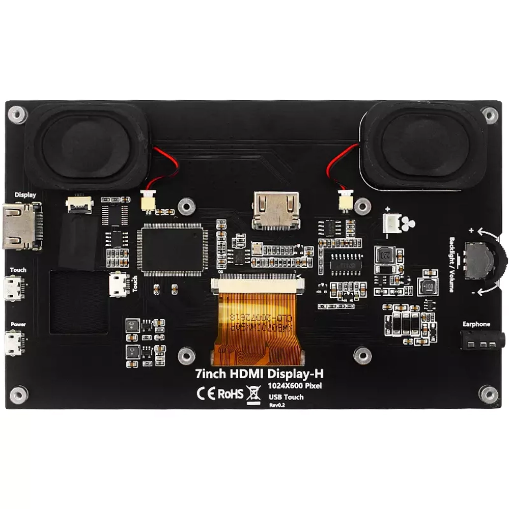 7-дюймовый сенсорный экран Raspberry Pi и Orange Pi, IPS дисплей