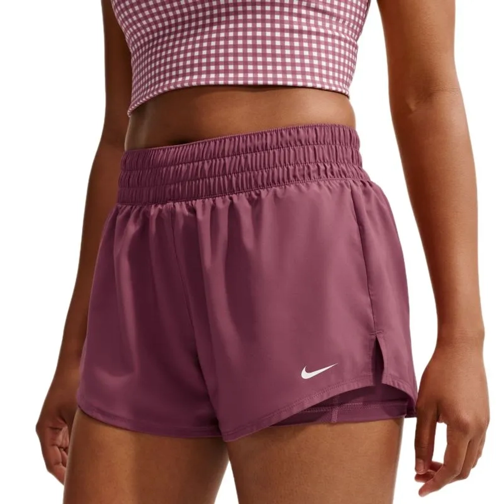 Женские Шорты теннисные Nike Dri-Fit One 2-in-1 - pink smoke/white