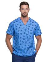 Топ медицинский мужской Dickies Prints DK725, подковы, 4XL