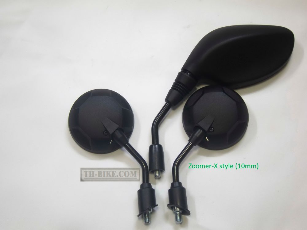 Mini mirrors, Small mirrors, Tiny mirrors 10mm, 8mm thread. Made in Thailand