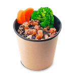 OSQ ROUND BOWL 500 BLACK WOOD