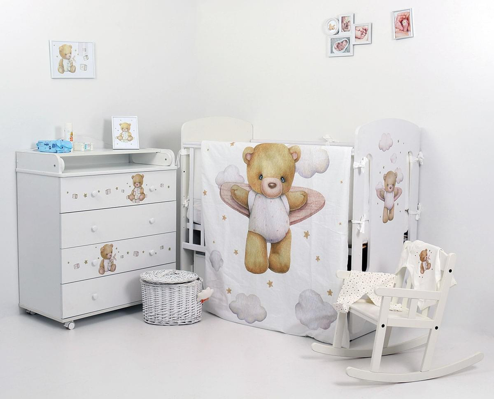 Кровать детская 120*60 "КАРОЛИНА" (арт.79) МДФ пп маят/ящ "Лучик"