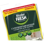 Супер-впитывающие салфетки для уборки (100% вискоза) , 30*35см, 3 шт Master FRESH