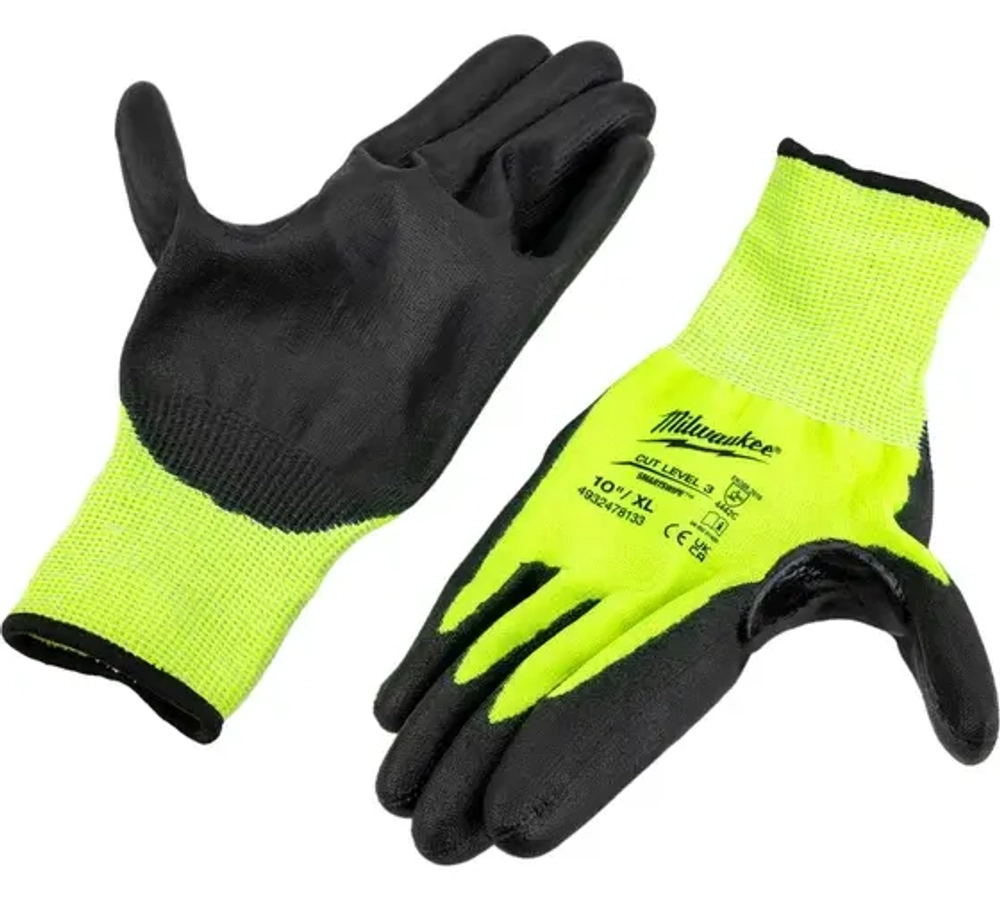 Перчатки Hi-Vis Cut Level 3 Gloves-10/XL-1pc