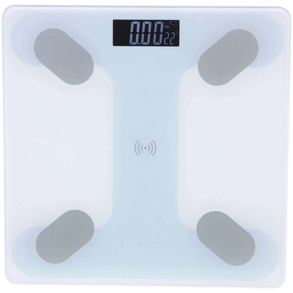 Весы напольные электронные «SMART-Weight» 26*26*0,4 см, bluetooth (работает от 2хААА), Белый