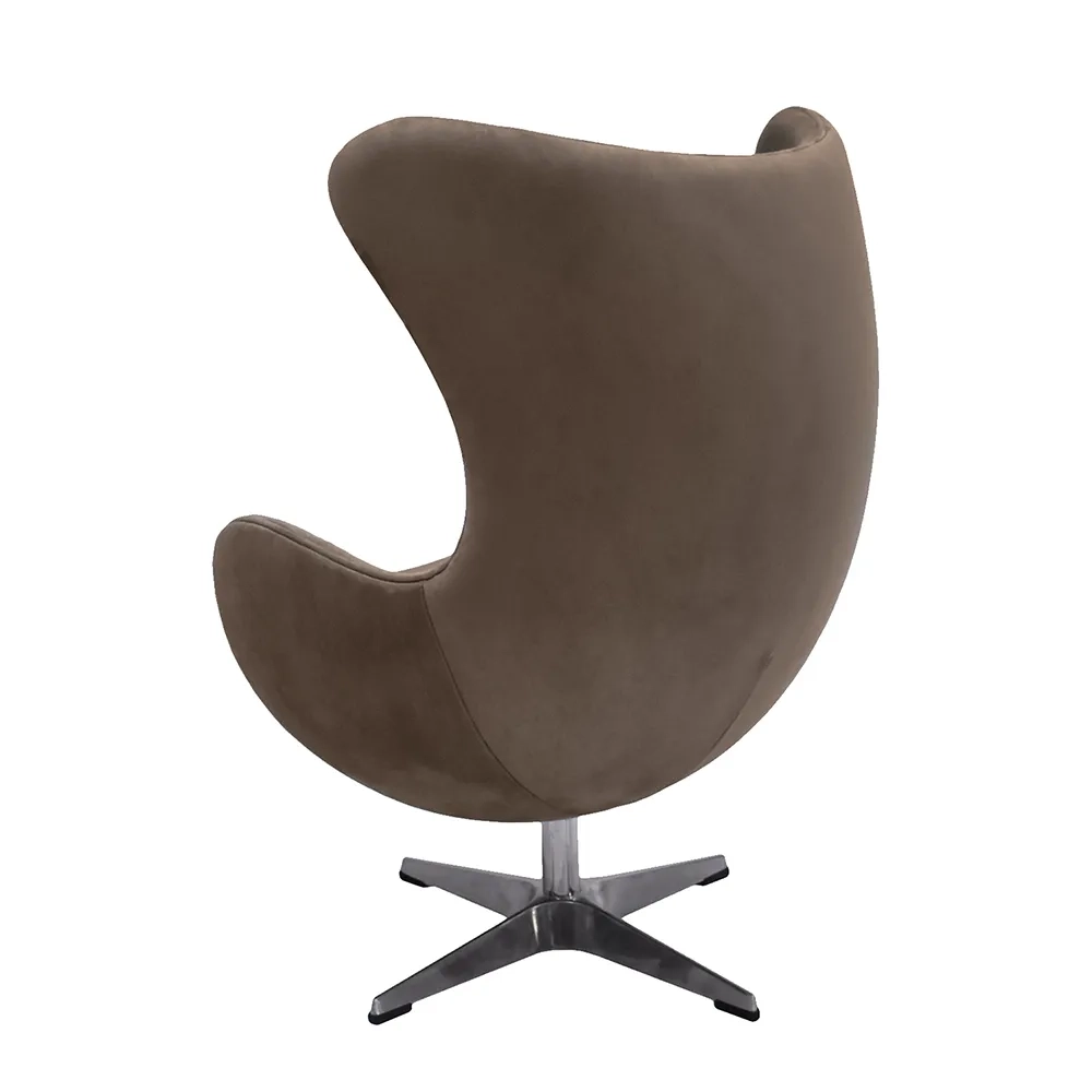 Кресло Bradex Home EGG STYLE CHAIR латте, искусственная замша FR 0647